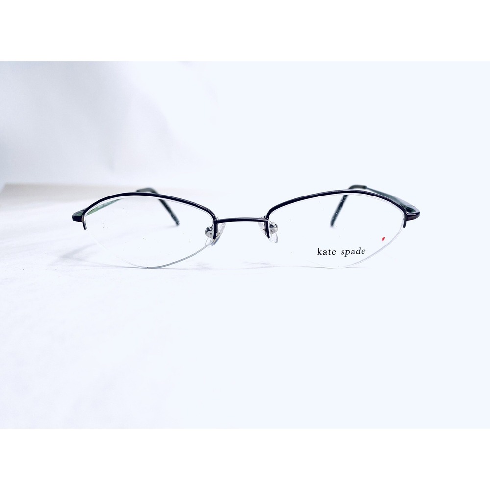 New Kate Spade Brown Metal Oval Half Rim Glasses Green Logan 0SR5 48 19 130